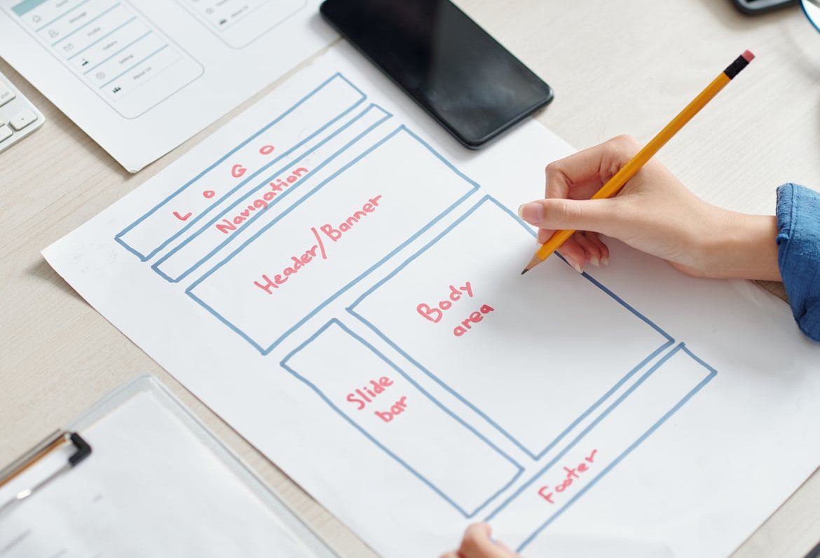website hero section