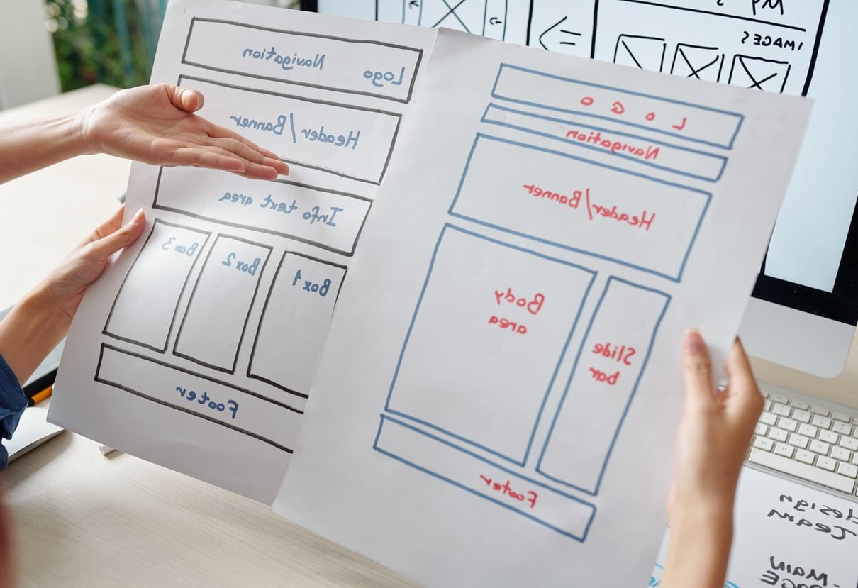 multi step form mockup