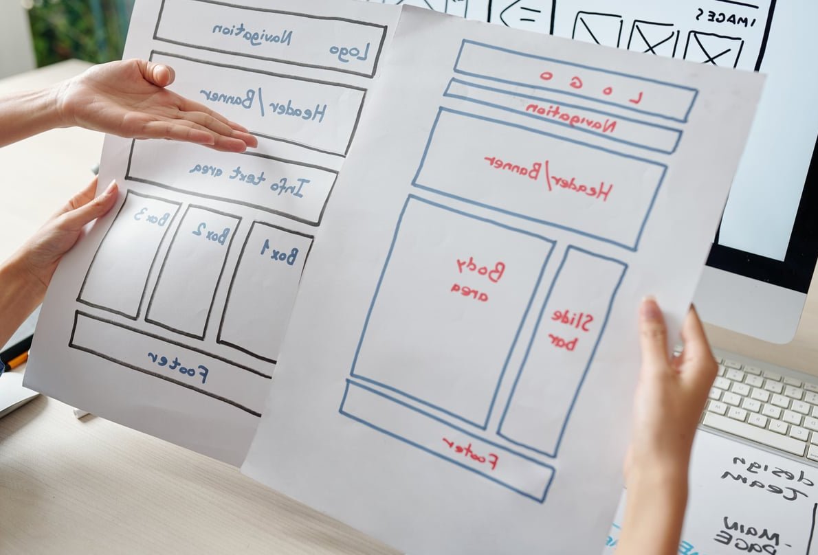 multi step form mockup